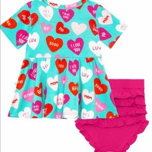 Posh Peanut Peplum & Ruffled Bummie Set